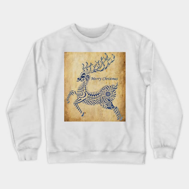 reindeer Crewneck Sweatshirt by MGphotoart